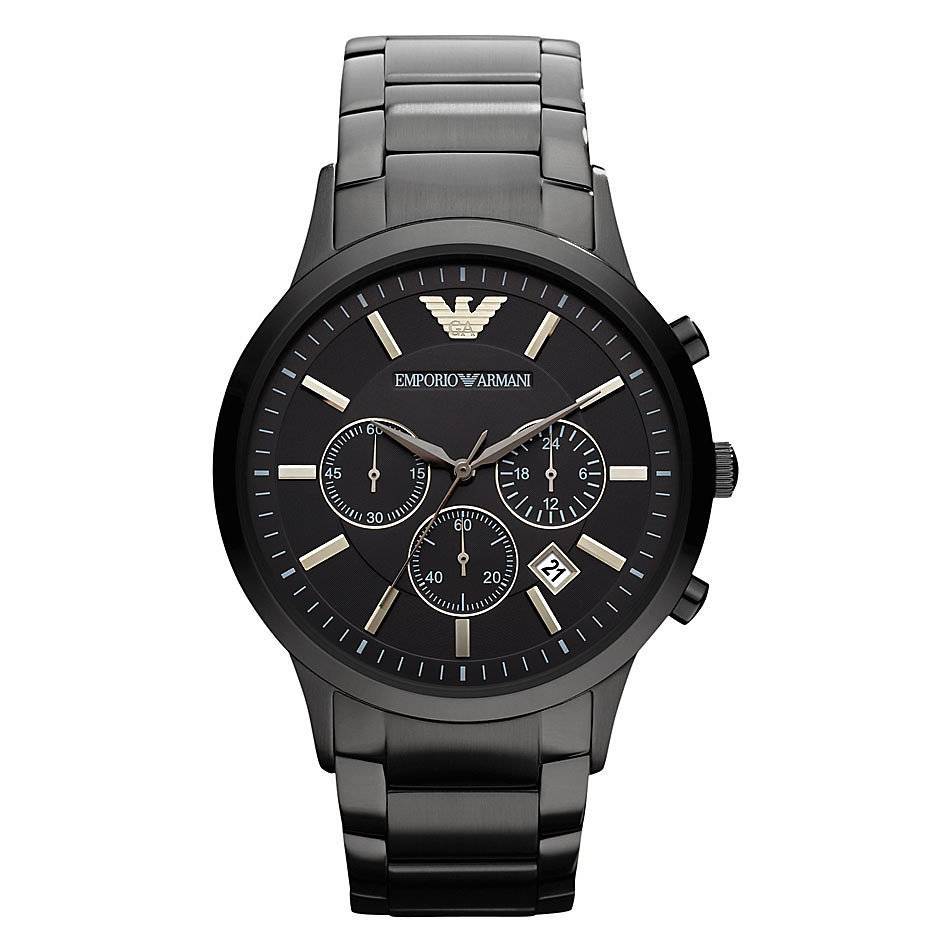 Emporio Armani Men's Black Chronograph Watch - AR2453